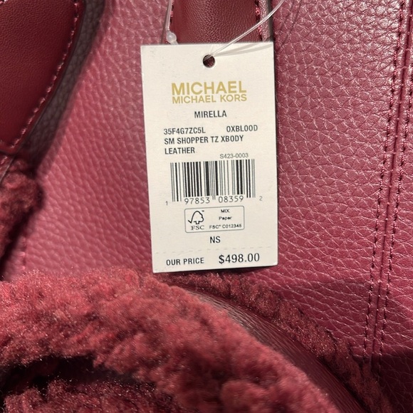 Michael Kors Mirella Small Pebbled Leather Crossbody Bag
OXBLOOD 
NWT - Picture 7 of 16